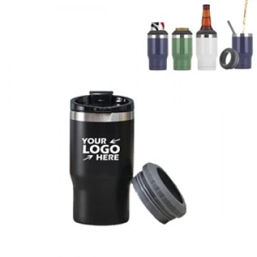 Stainless Steel Triple 4-in-1 Can Cooler and Tumbler
